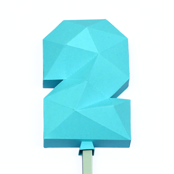 Balão low poly número 2