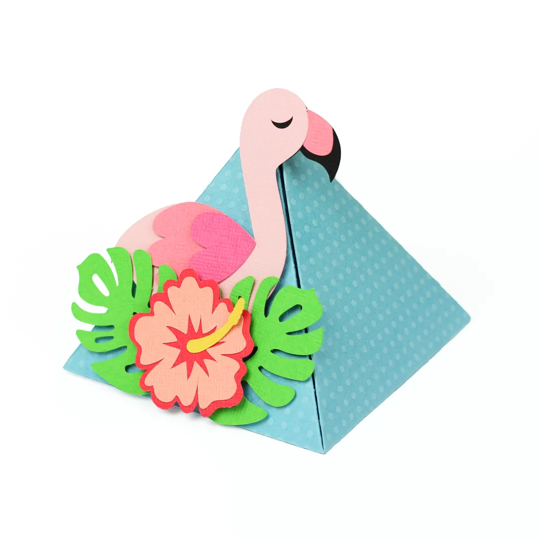 Caixa Pirâmide Flamingo