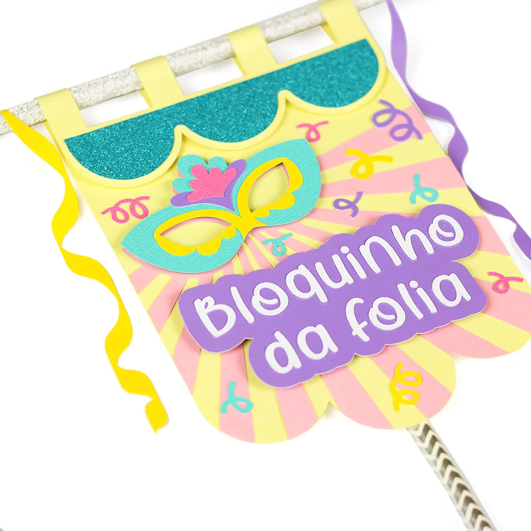 Topo de bolo Estandarte - Imagem 2