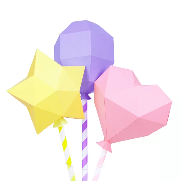 Kit Balões Low poly