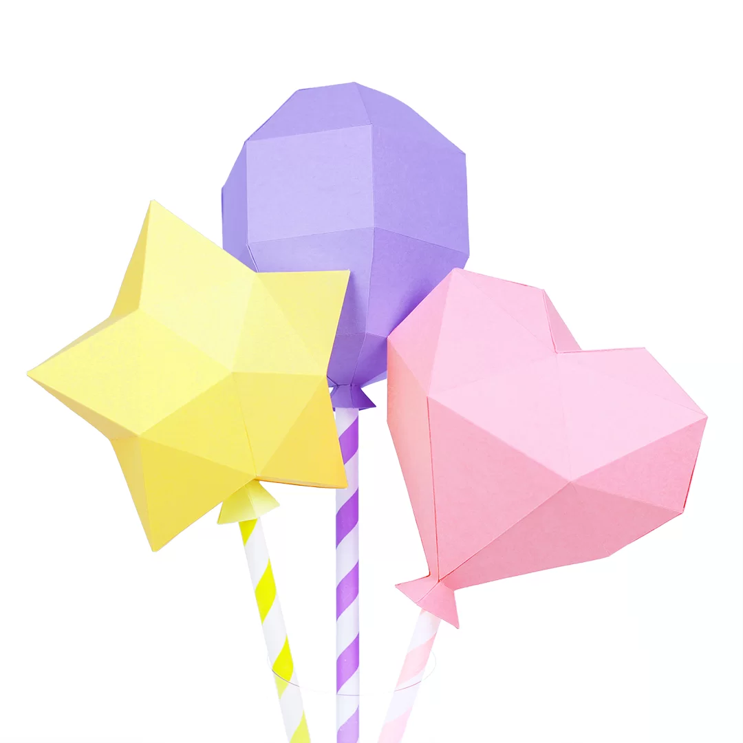 Kit Balões Low poly