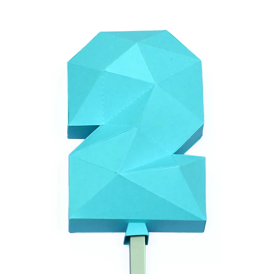 Balão low poly número 2