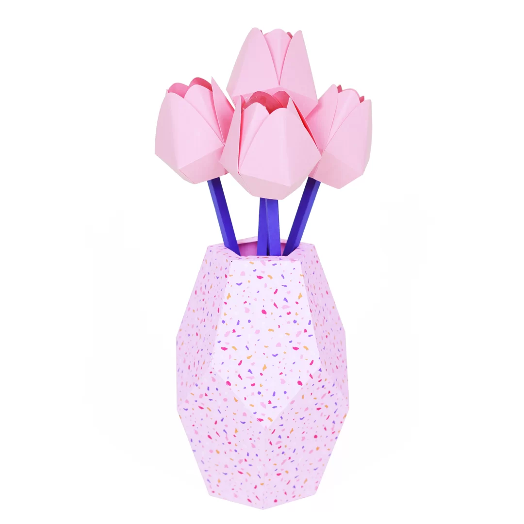 Vaso grande com Tulipa 3D