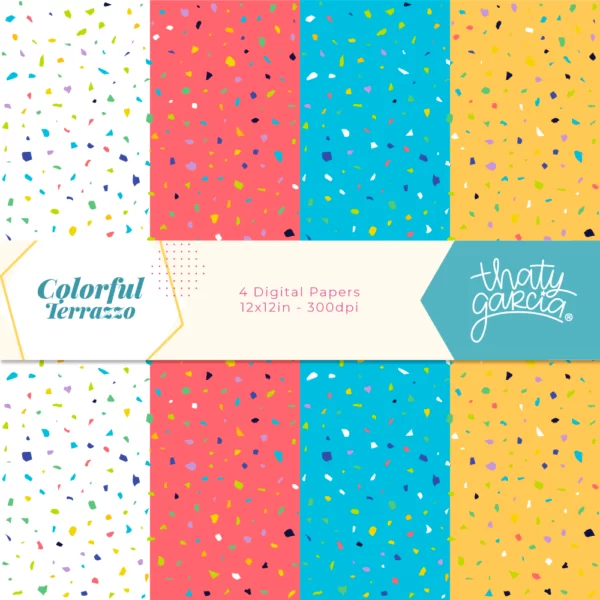 Kit Digital - Colorful Terrazzo